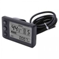 S866 Electric Bike Lcd Display Panel E-bike 24v36v48v Lcd Display 22.2mm Ip65 Sm Plug Electric Bike Lcd Display Parts Controller