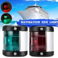 2pcs Stainless Steel 12v Led Bow Navigation Light Red Green Sailing Signal Light For Marine Boat Ship Yacht Warning Light - Mari