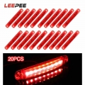 LEEPEE Side Marker Lights Parking Lights For Bus Truck Trailer Tail indicators Red 9 LED 24V Lamps Truck Accessories 20Pcs/set