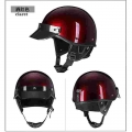 Fast Shipping Open Face Motorcycle Helmet 1/2 Jet Low Riding Safety Helmet Cafe Racer Helmet Off Road Vintage Korea Scooter Bike