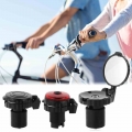 1PC Foldable Bike Mirror Adjustable Small Rotary Handle Plug Reflector Bicycle Rear View Mirror Handlebar Road Bike Accessory|Bi