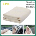 Natural Shammy Chamois Leather Auto Car Detailing Cleaning Cloth Car Wash Suede Absorbent Quick Dry Towel Genuine Sheepskin|Car