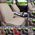 Car Seat Cover Front/rear Flax/linen Seat Cushion Protector Pad Not Hot In Summer Black/red/beige/grey For Honda Civic Y2 X45 -