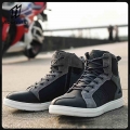 Motorcycle Boots PU Leather Non slip Motorcycle Road Racing Shoes Spring Autumn Breathable Motorbike Shoes Men Motorcycle Boot|M