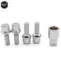 4pcs Screw Bolts M12x 1.5 Anti Theft Security Alloy Steel Wheels Formula Closed Acorn Locking Lug Nut for Volkswagen|Nuts &