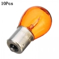 10pcs/Set 1156 BAU15S PY21W Car Indicator Light Brake Reverse Lamp Parking Light Amber Yellow Halogen Lamp DC 12V LED Bulbs|Sign