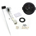 2" 52mm Fuel Level Gauge Car Meter With Fuel Float Sensor White Led Light Black Rim Automotive Gauges 12v - Oil Pressure Ga