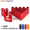 Dynoracing Billet Aluminum Racing Wheel Lug Nuts M12x1.5/m12x1.25 For Honda For Ford For Toyota 20pcs/set - Nuts & Bolts - O