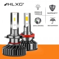 Hlxg H7 Led H4 H11 Car Headlight Bulb Led H8 Hb4 Hb3 9005 9006 H1 12000lm 20000lm Mini Turbo Led Lamp Fog Lights 5000k 6000k 12v