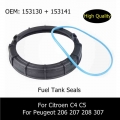 1 Set OEM 153130 + 153141 Fuel Tank Seals Fuel Pump Top Ring Cover For Citroen C4 C5 For Peugeot 206 207 208 307 Seals Assembly|