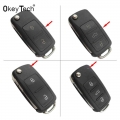 3 buttons Folding Car key Switchblade Key Flip key Shell for VW polo passat b5 Tiguan Golf VOLKSWAGEN Seat Skoda auto key blank|