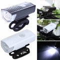 Bike Lights USB Rechargeable LED Bicycle Lights Front Headlights + Rear Taillight Waterproof Bicycle Flashlight Warning Lights|B