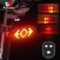 5 Modes Bike Tail Lights Turn Signals Wireless Remote Control Mountain Bike Tail Lamp Waterproof Bike Flashing Headlight Cycling