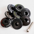 Bike Headset Stem Top Cap Carbon Fiber Expander 28.6mm1 1/8 Stem Steerer Plug Cover Bolt For Road Mountain Bicycle Fork Parts -