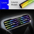 Interior Car Conditioning Air Outlet Decorative Middle Mesh Clip Strip Electroplating Bright Chrome Colorful Modification|Interi