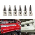 Jdm Style M6x1.0 Chrome Spikes Bolt Spiked Valve Cover Engine Bay Dress Up Washer Kit For Honda Engine For Civic Engine H23a1 -