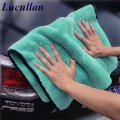 Lucullan 1200GSM Super Soft Premium Microfiber Drying Cltoth Ultra Absorbancy Aqua Deluxe Car Wash Towel|Sponges, Cloths & B