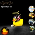 Bicycle Duck Rubber With Helmet Bicycle Bell Horn Ducky With Helmet Light Bike Accessories Bike Duck In The Car Mtb Accessories|