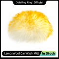 DETAILING KING Premium Car Wash Mitt 100% Natural LambsWool SCRATCH FREE Ultra Soft Car Washing Glove Detailing Tools|Washing Gl