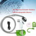 12v Wireless Portable Outdoor Usb Rechargeable Shower Head Water Pump Nozzle Sport Travel Caravan Van Car Washer Camping Shower