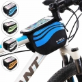 Bicycle Front Touch Screen Phone Bag MTB Road Bike Cycling Mobile Bag Cycle Front Bag 5.7 inch Cellphone Bag Bicycle Accessories