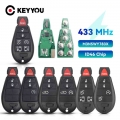 KEYYOU M3N5WY783X IYZ C01C 3+1 4 Buttons Fob 433Mhz For Dodge Jeep Chrysler 300 Charger Magnum Smart Remote Control Car Key|Car