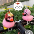 Car Decorations Glow In The Dark Rubber Duck With Helmet Cool Glasses Duck In The Car Interior Rubber Duck Bike Helice Or Moto|B