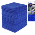 10 Pcs Microfiber Car Cleaning Towel Automobile Motorcycle Washing Glass Household Cleaning Small Towel - Sponges, Cloths &