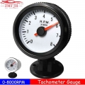 Universal 2" Tach Gauge Meter 52mm 12v Blue Led 0~8000rpm Car Tachometer For 1-8 Cylinder Gasoline Car Tachometer Rpm Meter