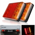 Car Truck LED Rear 12V Lights Rear Lamps Waterproof TailightTail Light Warning Parts for Trailer Caravans DC|Truck Light System