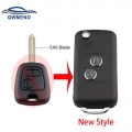 QWMEND 2 Buttons Replacement Remote Key Shell for Citroen C1 C2 C3 Saxo Xsara Picasso Berlingo Flip Car Key Case|Car Key| - Of