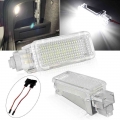 2x 12V Car LED Courtesy Door Projector Light For Audi A3/A4/A6/VW/Skoda Foot Nest Lights Ghost Shadow Light Lamp 6500K White|Sig