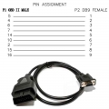 OBD OBD2 16Pin Male Extension Cable New Car OBD Tool 16Pin to DB9 Serial RS232 Connector OBDII 16 Pin to DB9 Female|Car Diagnost