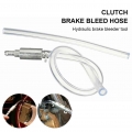 1pcs Brake Fluid Bleeder Hose With One-way Non-return Check Valve Auto Car Vehicle Motorcycle Brake Clutch Bleeder Hose Pipe Kit