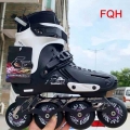 Original Inline Roller Skates Slalom Sliding FSK Adult Kids Roller Skating Shoes 4 Wheels Patines PU Tires |Skate Shoes| - Off