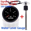 52mm Water Level Gauge + Water Level Sensor 0~190 Ohm With 7 Color Backlight Water Level Indicator Meter Fit For Car Boat Marine