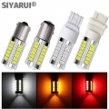 2pcs 1156 Ba15s P21w 1157 P21/5w Bay15d Bau15s Py21w Led Car Tail Bulb Brake Lights Reverse Lamp Daytime Running Signal Light -