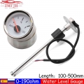 Water Level Gauge Water Level Sensor 52mm Water Level Meter Tank Indicator With Red Backlight 100-500mm 0-190 Ohm Sensor - Fuel