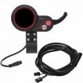 E Bike 24V 36V 48V 60V LED Display Thumb Throttle 2 in 1 Manual Control Panel Dashboard Throttle for Electric Bicycle Scooter|El