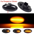 For Peugeot 307 206 407 107 607 Citroen C1 C2 C3 C5 Led Dynamic Turn Signal Light Flowing Water Side Marker Indicator Light - Si