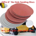 25Pcs/Set 6 Inch 150mm Round Sandpaper Disk Sand Sheets 600 3000 Grit Hook Loop Sanding Disc For Sander Grits Abrasive Tools|Aut