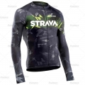 STRAVA 2021 Cycling Jerseys Bike Team Race Long Sleeve Shirts MTB Road Bicycle Racing Sportswear Breathable Cycling Wear for Men