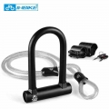 INBIKE Bike U Lock Anti theft MTB Road Bike Bicycle Lock Cycling Accessories Heavy Duty Steel Security Bike Cable U Locks Set|Bi