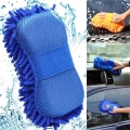 2 In 1 Car Washing Gloves Car Cleaning Sponge Coral Shaped Superfine Fiber Chenille Car Washing Sponge - Sponges, Cloths & B