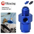 VR AN 6 (AN6) Male to Female 1/8" NPT Gauge / Sensor Side Port Adapter Black or Blue VR SL9192 06|vr racing|an 8sensor a