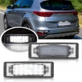 2pcs Led License Number Plate Light For Kia Sportage 2011 2012 2013 2014 2015 2016 2017 2018 2019 2020 Error Free Lamps - Signal