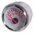 52mm Marine Voltmeter 8 16 / 16 32 Volts For Caravan Car Boat Motorcycle Volt Meter Gauge With Red backlight 12V 24V|Volt Meters