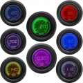 52mm Boost/Water temp/Oil temp/Volt/Tachometer/EGT/Air fuel ratio/Oil pressure Gauge LCD Digital 7 Color Display + Gauge Pods|Wa