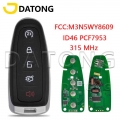 Datong World Car Remote Key For Ford Explorer Edge Flex C max Taurus ID46 PCF7953 M3N5WY8609 315Mhz Smart Control Replace Key|Ca