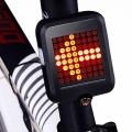 64 LED Automatic Direction Indicator Bicycle Rear Taillight USB Rechargeable Cycling MTB Bike Safety Warning Turn Signals Light|